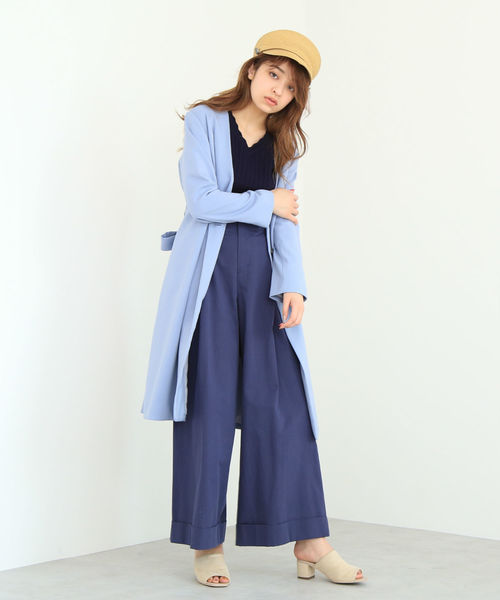 FREE'S MART（フリーズマート）の「◆サイドバックルワイドパンツ（その他パンツ・レディース・ベージュ/ネイビー/オレンジ・SMALL/MEDIUM）」の13枚目の写真