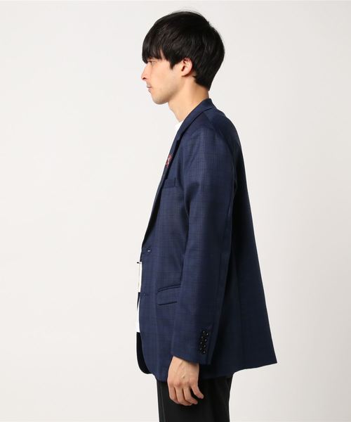 JOINT WORKS(ジョイントワークス)の「エンブロイダリーグレンチェックJKT(テーラードジャケット・メンズ・チャコールグレー/ネイビー・MEDIUM/LARGE)」の5枚目の写真