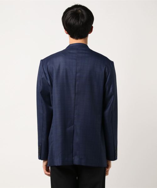 JOINT WORKS(ジョイントワークス)の「エンブロイダリーグレンチェックJKT(テーラードジャケット・メンズ・チャコールグレー/ネイビー・MEDIUM/LARGE)」の3枚目の写真