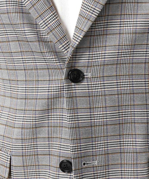 JOINT WORKS(ジョイントワークス)の「エンブロイダリーグレンチェックJKT(テーラードジャケット・メンズ・チャコールグレー/ネイビー・MEDIUM/LARGE)」の16枚目の写真