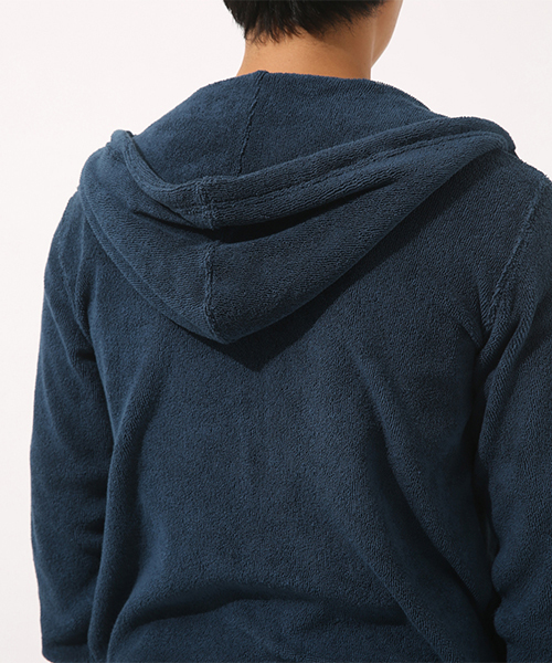 AZUL by moussy（アズールバイマウジー）の「ループパイルZIPパーカー（パーカー・メンズ・ネイビー/ブラック・LARGE/MEDIUM/SMALL）」の18枚目の写真