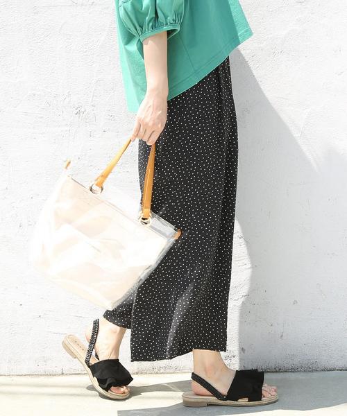 coen(コーエン)の「ヴィンテージサテンドットプリントパンツ(ドット柄パンツ)(その他パンツ・レディース・ネイビー/ブラック・MEDIUM/LARGE)」の2枚目の写真