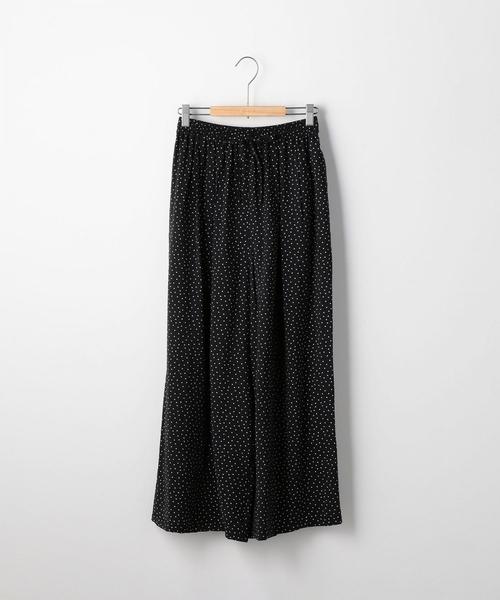 coen(コーエン)の「ヴィンテージサテンドットプリントパンツ(ドット柄パンツ)(その他パンツ・レディース・ネイビー/ブラック・MEDIUM/LARGE)」の6枚目の写真