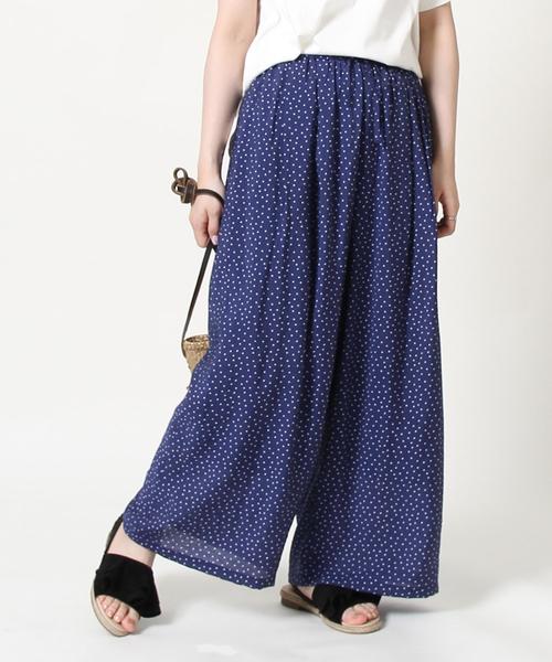 coen(コーエン)の「ヴィンテージサテンドットプリントパンツ(ドット柄パンツ)(その他パンツ・レディース・ネイビー/ブラック・MEDIUM/LARGE)」の20枚目の写真