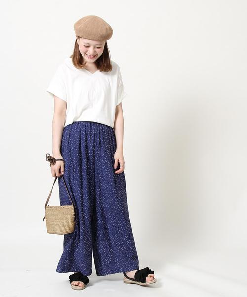 coen(コーエン)の「ヴィンテージサテンドットプリントパンツ(ドット柄パンツ)(その他パンツ・レディース・ネイビー/ブラック・MEDIUM/LARGE)」の19枚目の写真