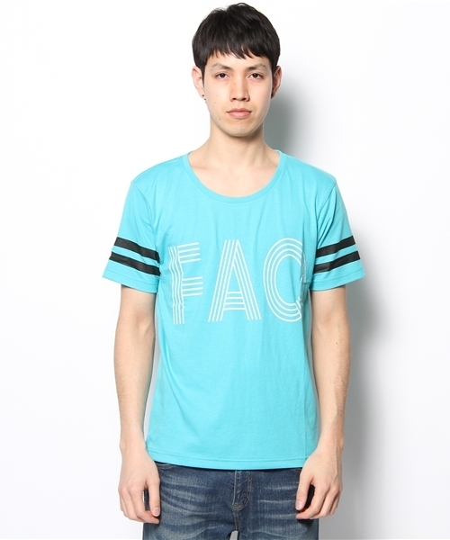 WEGO(ウィゴー)の「WEGO/フットボールTee(S)(Tシャツ/カットソー・メンズ・ブルー/ターコイズブルー/ワイン/ブラック/ホワイト・MEDIUM/LARGE)」の6枚目の写真