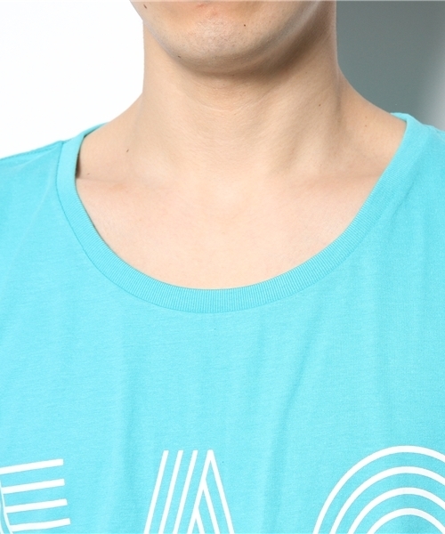 WEGO(ウィゴー)の「WEGO/フットボールTee(S)(Tシャツ/カットソー・メンズ・ブルー/ターコイズブルー/ワイン/ブラック/ホワイト・MEDIUM/LARGE)」の9枚目の写真