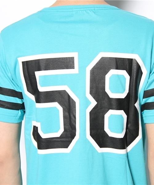 WEGO(ウィゴー)の「WEGO/フットボールTee(S)(Tシャツ/カットソー・メンズ・ブルー/ターコイズブルー/ワイン/ブラック/ホワイト・MEDIUM/LARGE)」の12枚目の写真