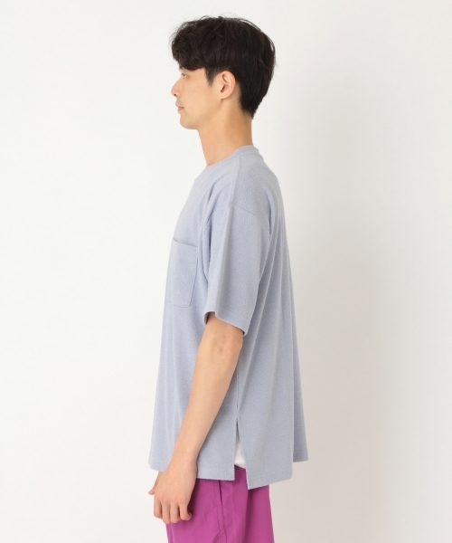 niko and...(ニコアンド)の「カラーブークレTシャツ(Tシャツ/カットソー・メンズ・ネイビー/ブルー/オフホワイト/ピンク・LARGE/MEDIUM)」の10枚目の写真
