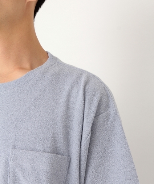 niko and...(ニコアンド)の「カラーブークレTシャツ(Tシャツ/カットソー・メンズ・ネイビー/ブルー/オフホワイト/ピンク・LARGE/MEDIUM)」の12枚目の写真