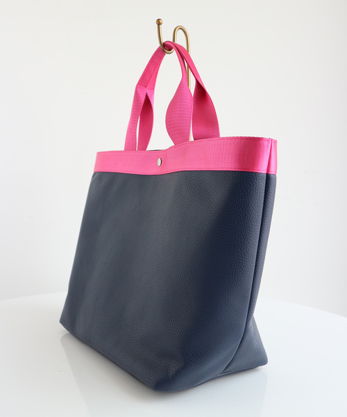 AMERICAN HOLIC（アメリカンホリック）の「BIGテープハンドルトート（トートバッグ・レディース・ネイビー/ブラック/パープル/ピンク/レッド/オフホワイト・FREE）」の17枚目の写真