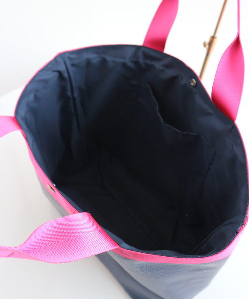 AMERICAN HOLIC（アメリカンホリック）の「BIGテープハンドルトート（トートバッグ・レディース・ネイビー/ブラック/パープル/ピンク/レッド/オフホワイト・FREE）」の18枚目の写真