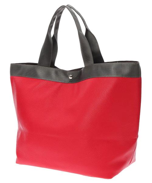 AMERICAN HOLIC（アメリカンホリック）の「BIGテープハンドルトート（トートバッグ・レディース・ネイビー/ブラック/パープル/ピンク/レッド/オフホワイト・FREE）」の12枚目の写真