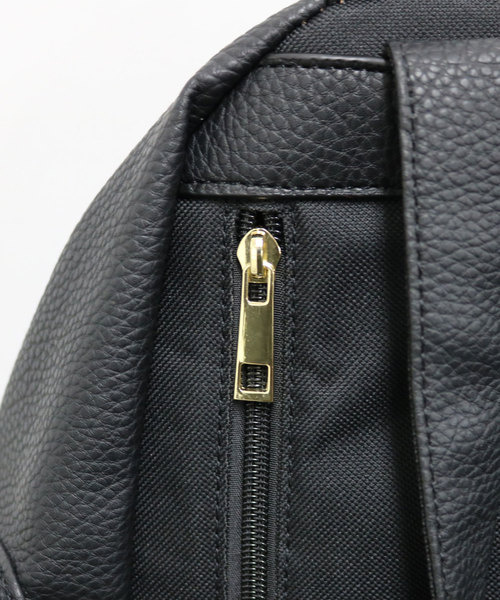 セール】2way合成皮革ジップリュックサック（バックパック