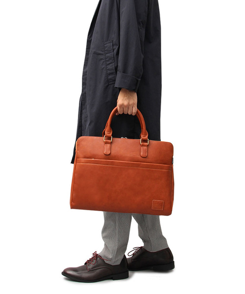 ８(eight)（エイト）の「ビジネスバッグ PUレザー（ビジネスバッグ・メンズ・ブラック/ダークブラウン/キャメル/ブラック系その他/ブラウン系その他/ブラック系その他2/ネイビー/グレー/グレー系その他・FREE）」の21枚目の写真