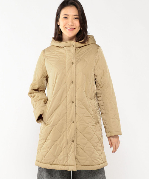 DECOY SINCE 1981（デコイシンスイチキュウハチイチ）の「波柄ボアキルトコート（ダウンジャケット/コート・レディース・ベージュ/ネイビー・11号/9号/13号）」の7枚目の写真