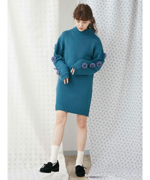 Merry Jenny メリージェニー の おはなのニットワンピース ワンピース Wear