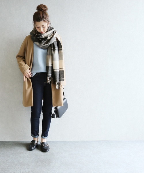 reca（レカ）の「大人Vネックニットトップス（ニット/セーター・レディース・ブラック/ネイビー/オフホワイト/カーキ/ピンク/ブルー系その他/ベージュ・FREE）」の16枚目の写真