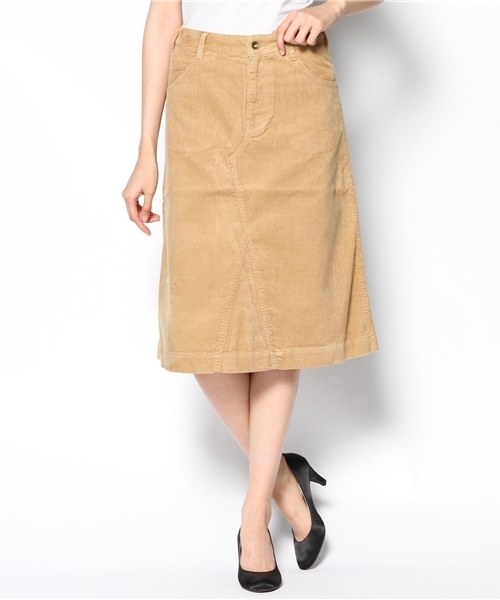 coen（コーエン）の「コーデュロイロングスカート（スカート・レディース・ブラック/ベージュ/ケリー・MEDIUM/LARGE）」の3枚目の写真