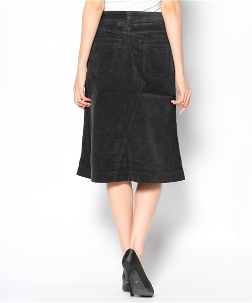 coen（コーエン）の「コーデュロイロングスカート（スカート・レディース・ブラック/ベージュ/ケリー・MEDIUM/LARGE）」の5枚目の写真