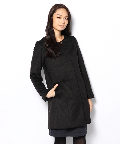 Soareak（ソアリーク）の「ノーカラーシャギーコート（その他アウター・レディース・グレー/ブラック/キャメル・SMALL/MEDIUM）」の16枚目の写真