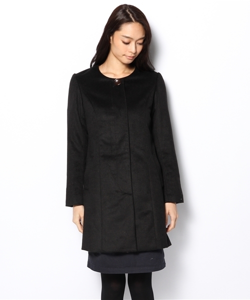 Soareak（ソアリーク）の「ノーカラーシャギーコート（その他アウター・レディース・グレー/ブラック/キャメル・SMALL/MEDIUM）」の4枚目の写真