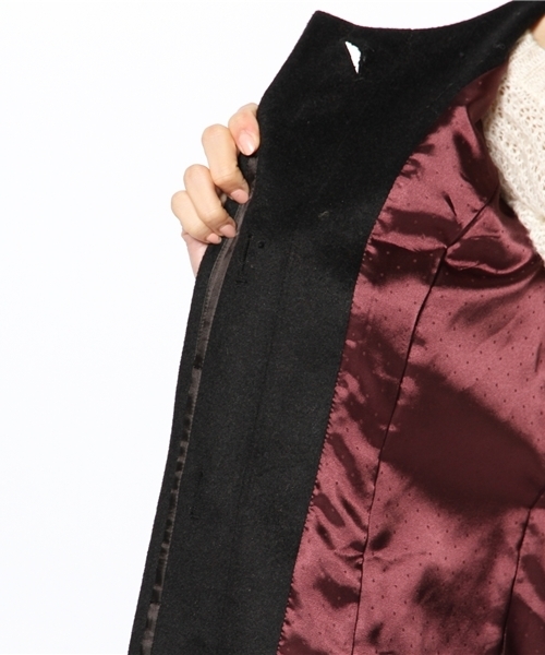 Soareak（ソアリーク）の「ノーカラーシャギーコート（その他アウター・レディース・グレー/ブラック/キャメル・SMALL/MEDIUM）」の12枚目の写真