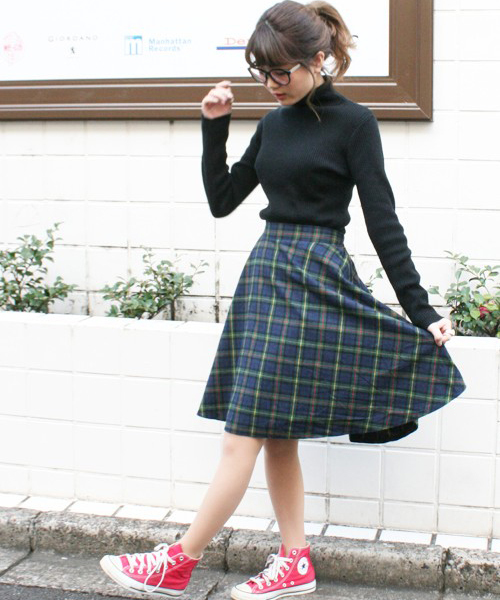 WEGO（ウィゴー）の「WEGO/チェックフレアボリュームスカート（スカート・レディース・グリーン/レッド・FREE）」の18枚目の写真