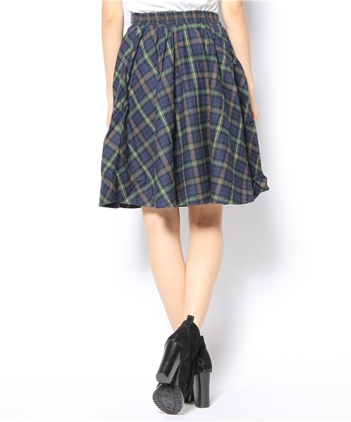 WEGO（ウィゴー）の「WEGO/チェックフレアボリュームスカート（スカート・レディース・グリーン/レッド・FREE）」の4枚目の写真