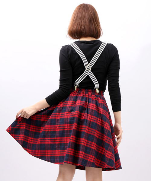 WEGO（ウィゴー）の「WEGO/チェックフレアボリュームスカート（スカート・レディース・グリーン/レッド・FREE）」の11枚目の写真