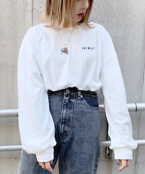 apres jour（アプレジュール）の「アソートプリントロンT【ZOZOTOWN限定アイテム】（Tシャツ/カットソー・レディース・ダークブルー/オフホワイト/その他/ライトグリーン/ブラック・フリー）」の7枚目の写真