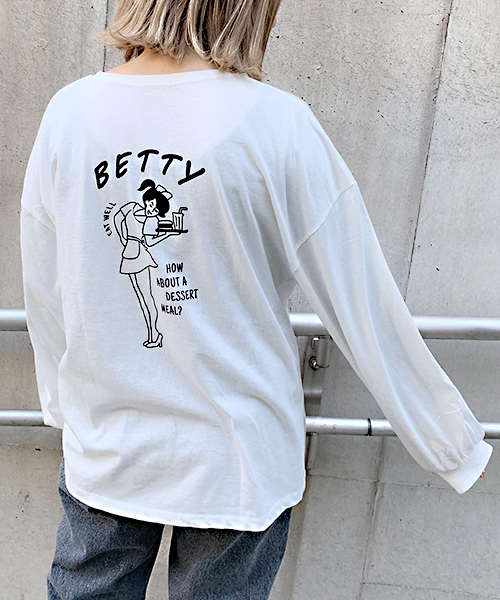 apres jour（アプレジュール）の「アソートプリントロンT【ZOZOTOWN限定アイテム】（Tシャツ/カットソー・レディース・ダークブルー/オフホワイト/その他/ライトグリーン/ブラック・フリー）」の9枚目の写真