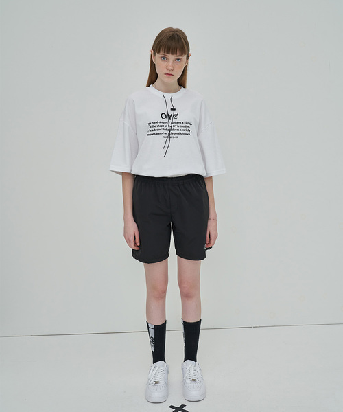 OY（オーワイ）の「ロゴストリング半袖Tシャツ/カットソー（Tシャツ/カットソー・メンズ・ホワイト/ブラック/ライトイエロー・FREE）」の4枚目の写真