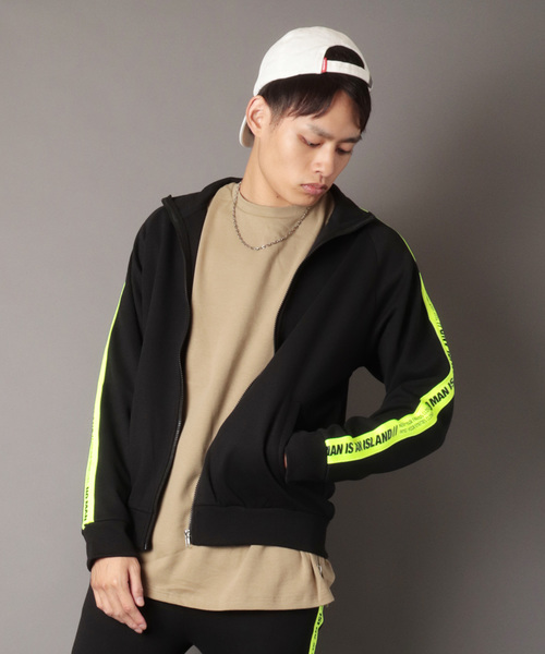 bike star(バイクスター)の「【BIKE STAR】ポンチサイドライン ビッグトラックジャケット(ジャージ・メンズ・ブラック/ホワイト×ブラック/ブラック系その他・M/L)」の15枚目の写真