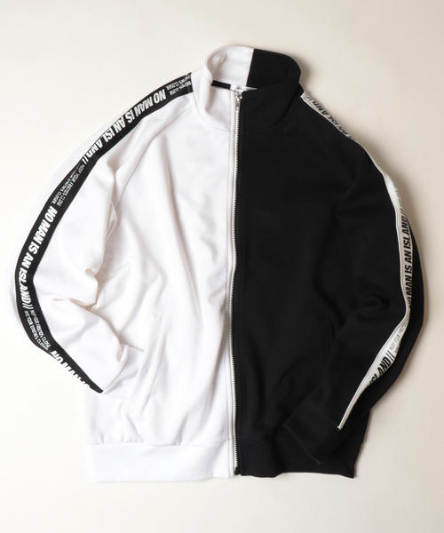 bike star(バイクスター)の「【BIKE STAR】ポンチサイドライン ビッグトラックジャケット(ジャージ・メンズ・ブラック/ホワイト×ブラック/ブラック系その他・M/L)」の16枚目の写真