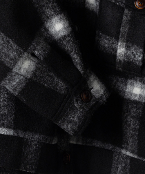 WEGO（ウィゴー）の「WEGO/【セットアップ対応商品】ビッグシルエットショートCPOブルゾンシャツジャケット（ミリタリージャケット・レディース・ブラック系その他/アイボリー/ライトブラウン/ベージュ系その他・FREE）」の9枚目の写真