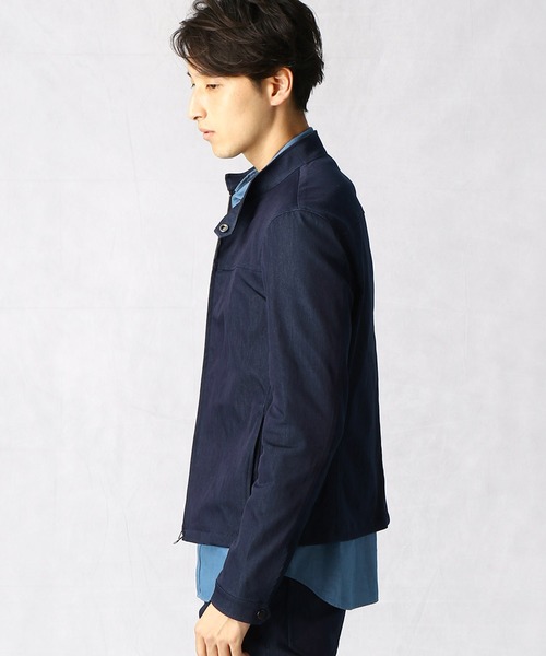 COMME CA MEN（コムサメン）の「ハンドルナイロンデニム ライダース 