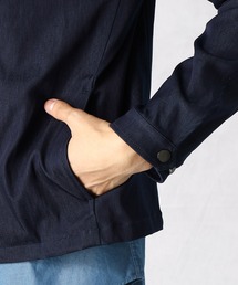 COMME CA MEN（コムサメン）の「ハンドルナイロンデニム ライダース 
