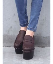 EMODA | ラウンドトゥバルキーシューズ(ローファー)