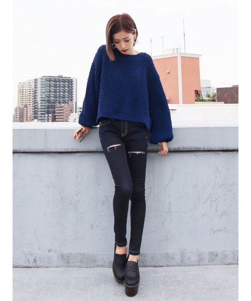 EMODA（エモダ）の「ラウンドトゥバルキーシューズ（ローファー・レディース・ブラック/ベージュ/ブラウン・SMALL/MEDIUM/LARGE）」の9枚目の写真