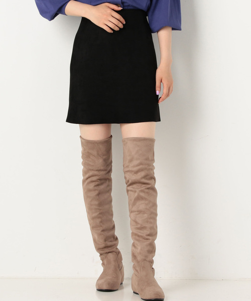 archives（アルシーヴ）の「【SETUPにも】ダンボールタイトスカート（スカート・レディース・ブラック/ベージュ/ピンクベージュ・MEDIUM）」の2枚目の写真
