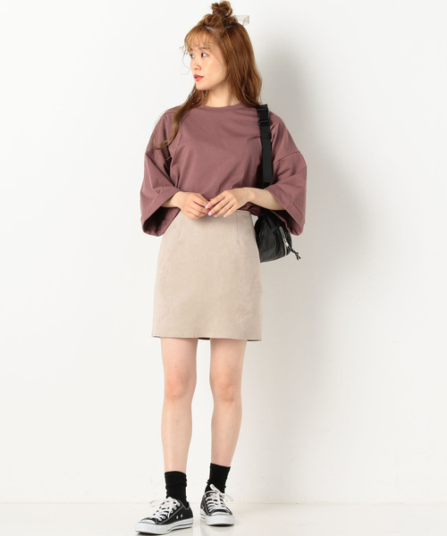 archives（アルシーヴ）の「【SETUPにも】ダンボールタイトスカート（スカート・レディース・ブラック/ベージュ/ピンクベージュ・MEDIUM）」の4枚目の写真