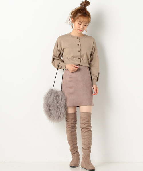 archives（アルシーヴ）の「【SETUPにも】ダンボールタイトスカート（スカート・レディース・ブラック/ベージュ/ピンクベージュ・MEDIUM）」の10枚目の写真