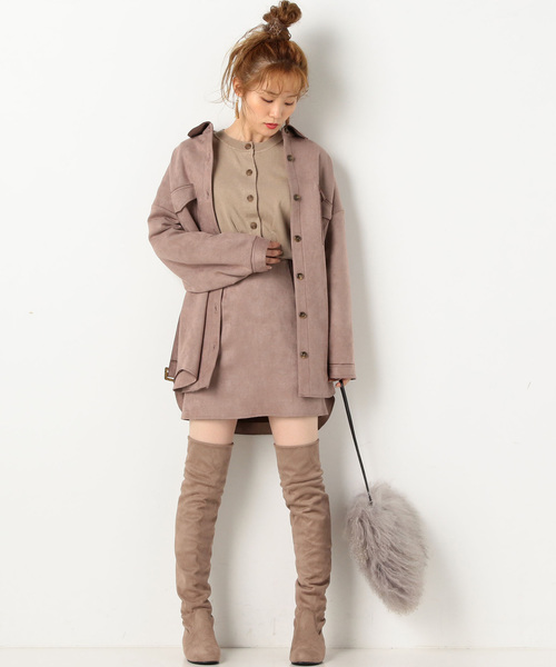 archives（アルシーヴ）の「【SETUPにも】ダンボールタイトスカート（スカート・レディース・ブラック/ベージュ/ピンクベージュ・MEDIUM）」の8枚目の写真