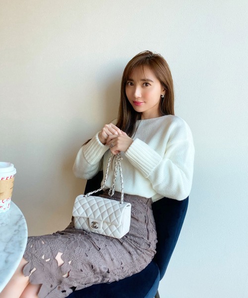 KOBE LETTUCE(コウベレタス)の「レースロングタイトスカート(スカート・レディース・パープル/ブルー/グリーン系その他/ベージュ/ブラック/ブラウン/ブルー系その他/オフホワイト・S/M)」の19枚目の写真