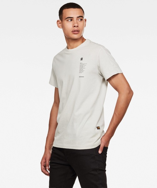 G-STAR(ジースター)の「Korpaz Logos GR T-Shirt(Tシャツ/カットソー・メンズ・ダークブラック/ライトグレー・MEDIUM/SMALL/LARGE/X-LARGE/X-SMALL/XX-SMALL)」の13枚目の写真