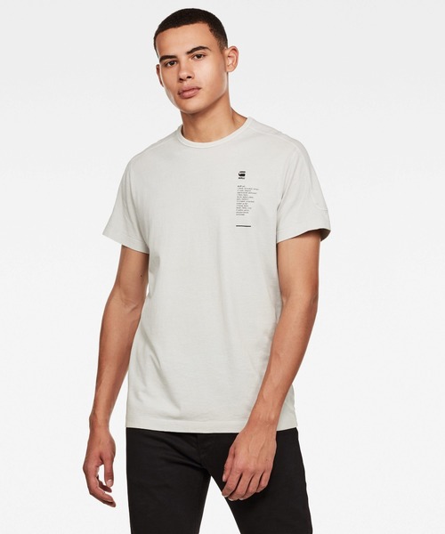 G-STAR(ジースター)の「Korpaz Logos GR T-Shirt(Tシャツ/カットソー・メンズ・ダークブラック/ライトグレー・MEDIUM/SMALL/LARGE/X-LARGE/X-SMALL/XX-SMALL)」の12枚目の写真