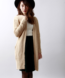 WEGO | WEGO/リブ編みロングカーディガン(カーディガン/ボレロ)