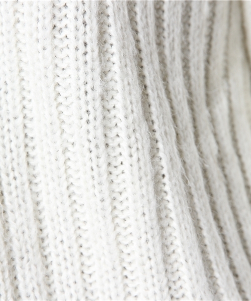 WEGO（ウィゴー）の「WEGO/リブ編みロングカーディガン（カーディガン/ボレロ・レディース・オフホワイト/キャメル・FREE）」の11枚目の写真