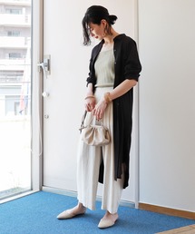 レーヨン長袖シャツワンピース